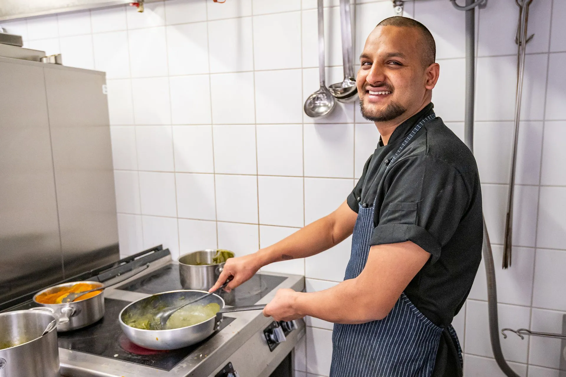 Indiai Chef Munka Közben